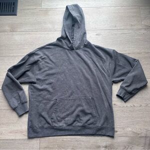 Vinyl‎ Icons Charcoal Gray Pullover Hoodie Men’s Large Fleece